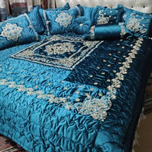 13PC Velvet Embroidered Cut Dana Comforter Set ABBA0 - ZINC