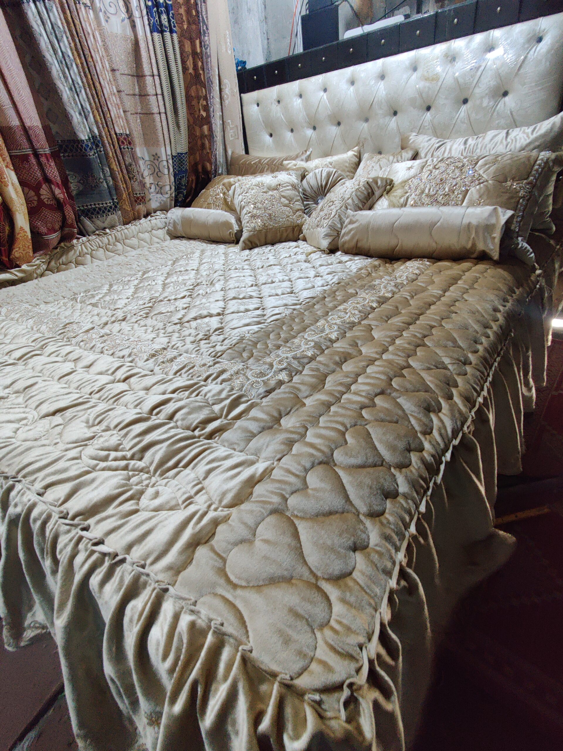 13PC Velvet Embroidered Cut Dana Comforter Set ABBA0 - SKIN - Image 3