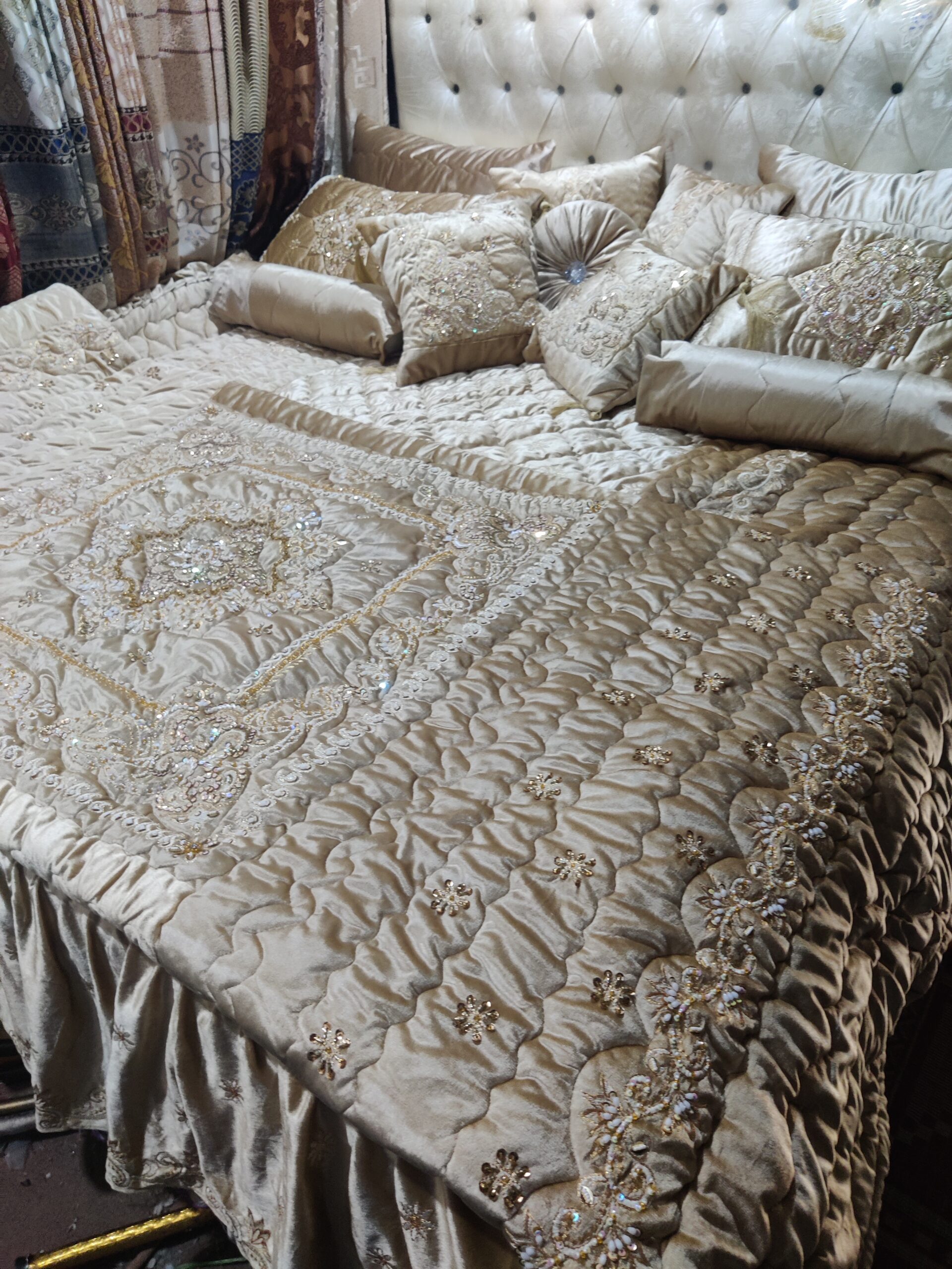 13PC Velvet Embroidered Cut Dana Comforter Set ABBA0 - SKIN - Image 2