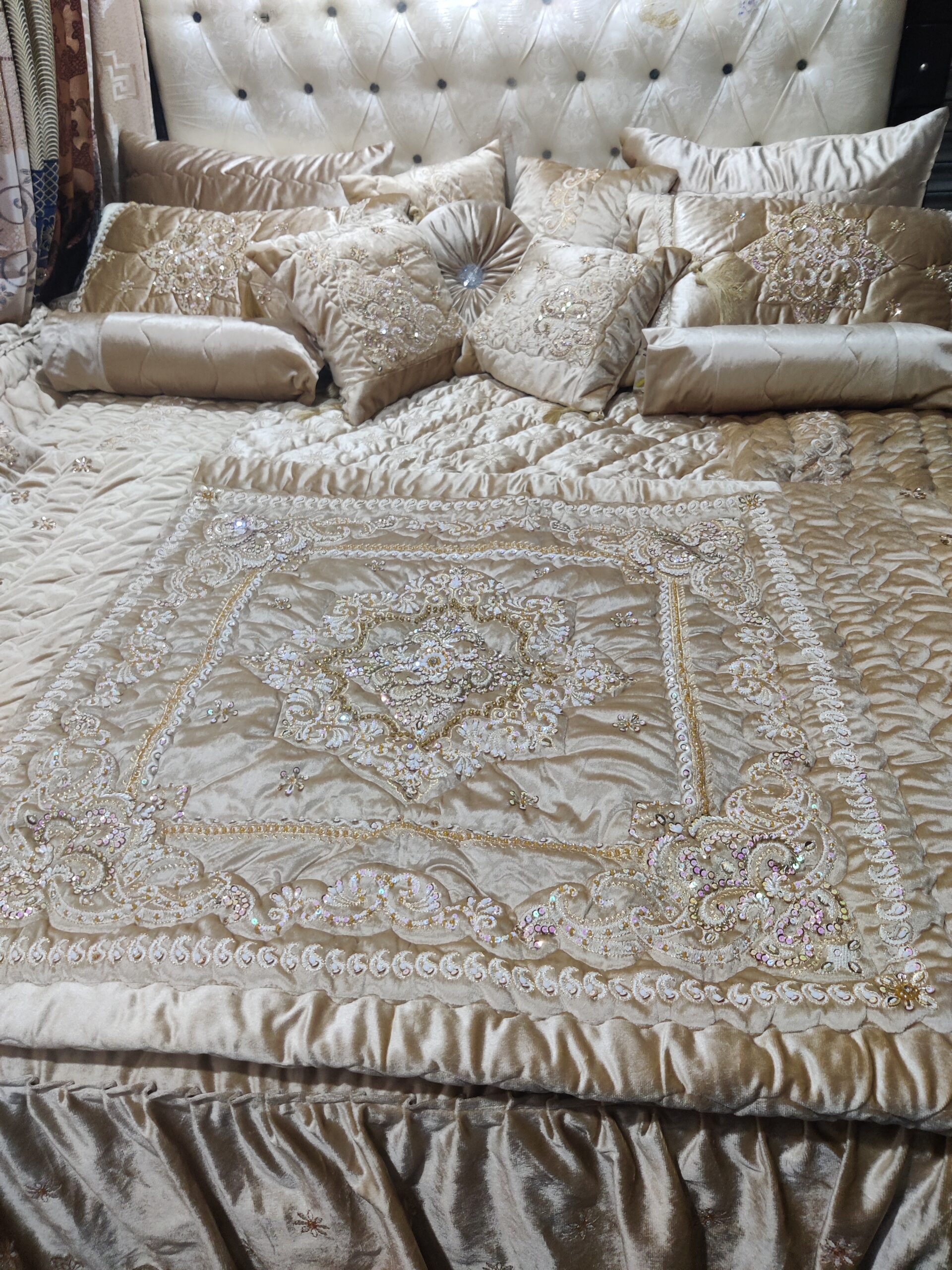 13PC Velvet Embroidered Cut Dana Comforter Set ABBA0 - SKIN - Image 5