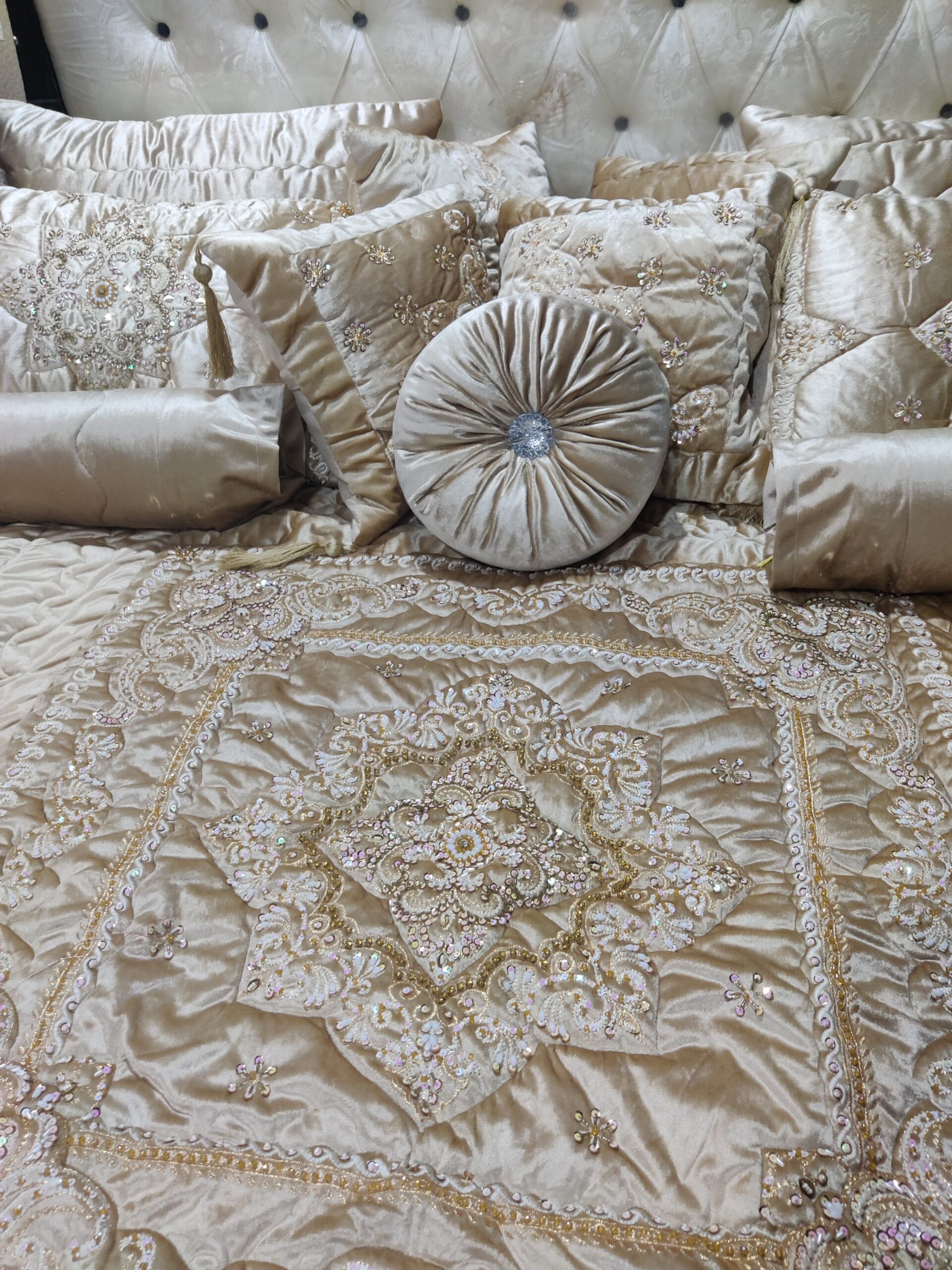 13PC Velvet Embroidered Cut Dana Comforter Set ABBA0 - SKIN - Image 4