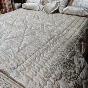 9PC Velvet Embroidered Comforter Set ABBA2- SKIN